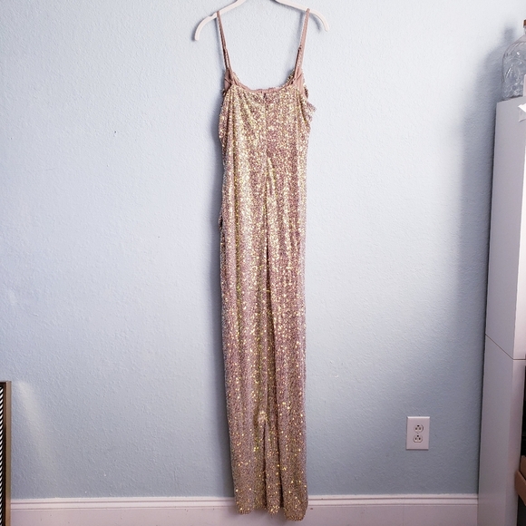 Baltic Born Melania Sequin High Slit Gown - Picture 6 of 6